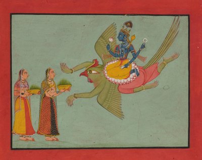 Vishnu on His Vehicle Garuda by Unbekannt Unbekannt